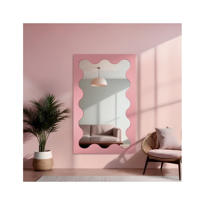 Lustro nieregularne w ramie mdf - BLOBS PRISM