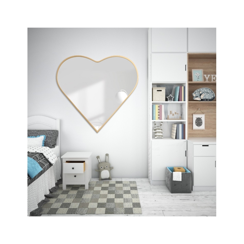 Lustro w ramie MDF - SERCE - kolor ramy do wyboru