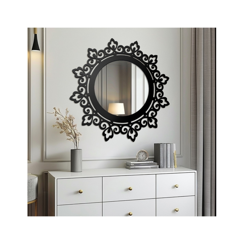 Dekoracyjne lustro w ażurowej ramie LARA