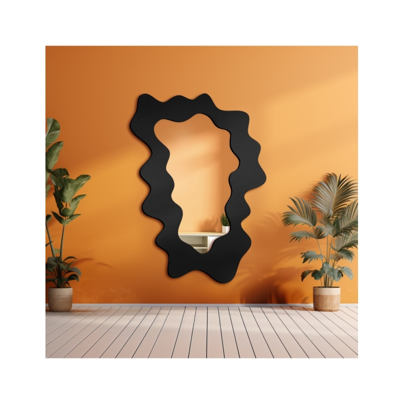 Lustro nieregularne w ramie mdf - BLOBS MISTY