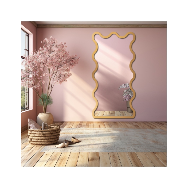 Lustro nieregularne w ramie mdf - BLOBS TWIST