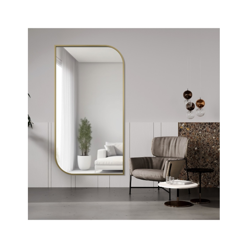 Lustro w ramie złotej MDF SLIM - ŁEZKA - kolor ramy do wyboru