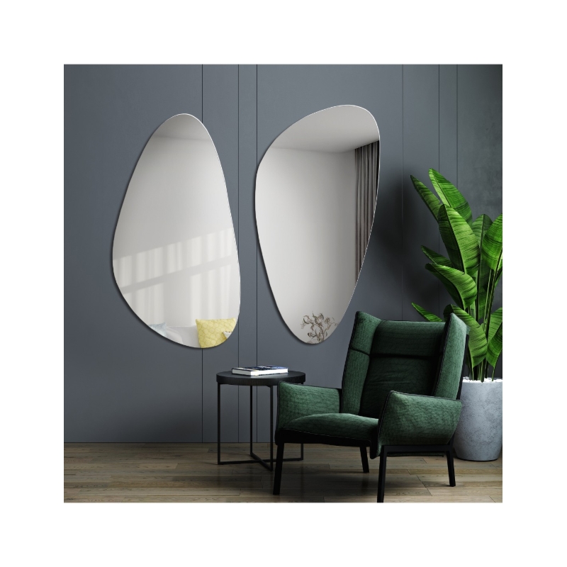 Zestaw dwóch luster o nieregularnym kształcie - SELENIT