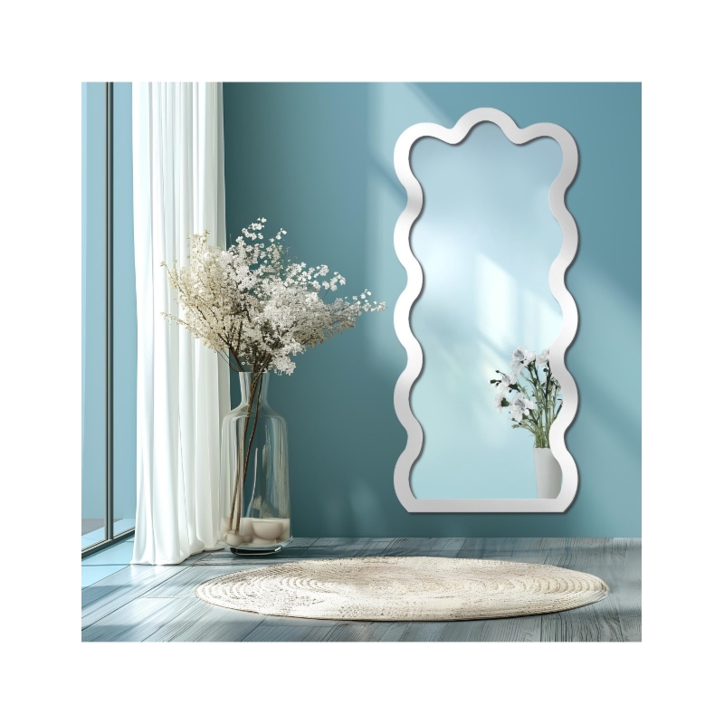 Lustro nieregularne w ramie mdf - BLOBS WAVE