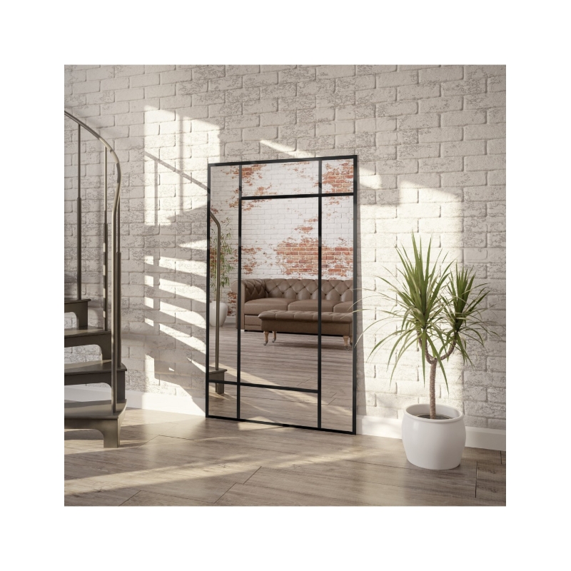 Lustro loft ze szprosami - HEKTOR - kolor ramy do wyboru