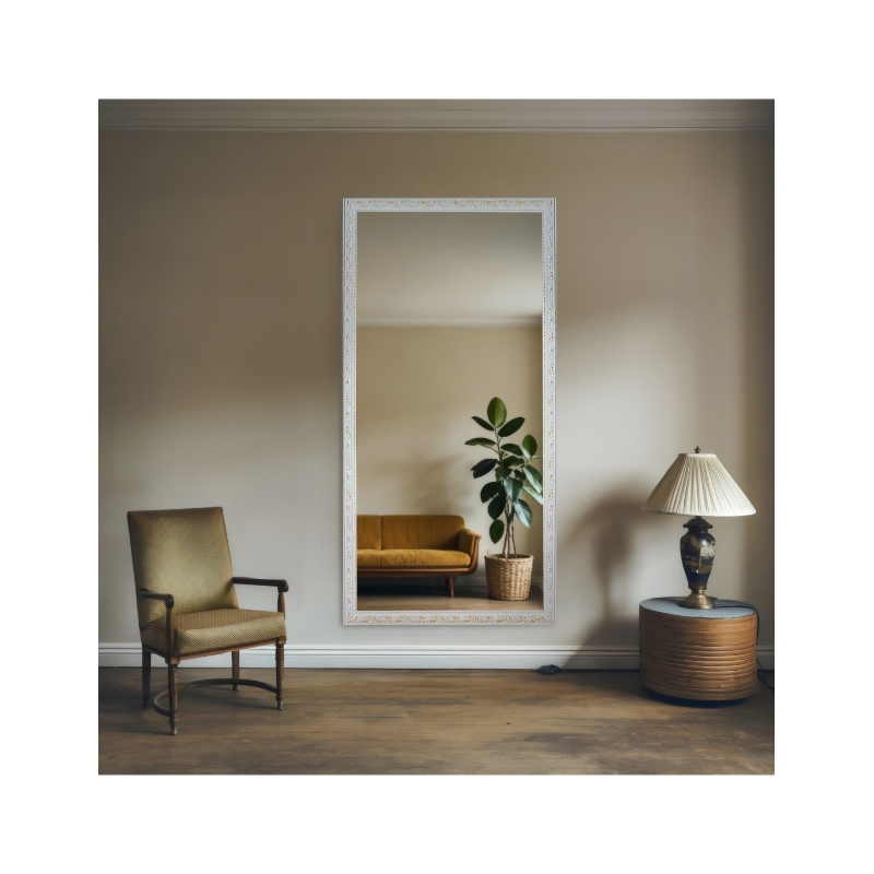 Lustro w ornamentowej zdobionej ramie - 7004002