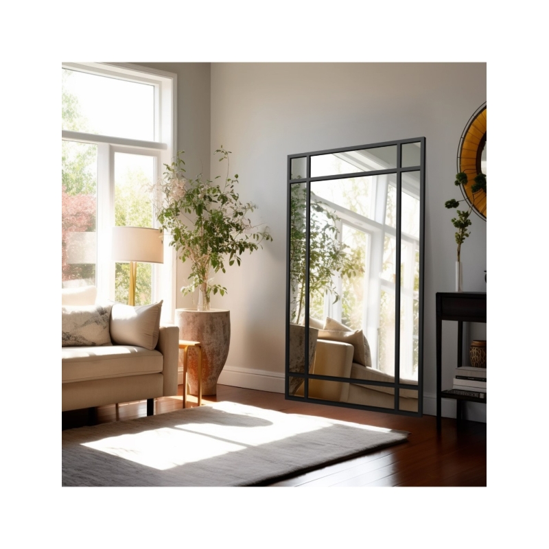 Lustro loft ze szprosami - DEMETER - kolor ramy do wyboru
