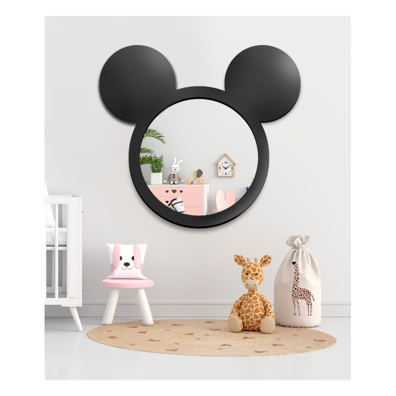 Lustro dekoracyjne ścienne dla dziecka w ramie mdf - MIKI