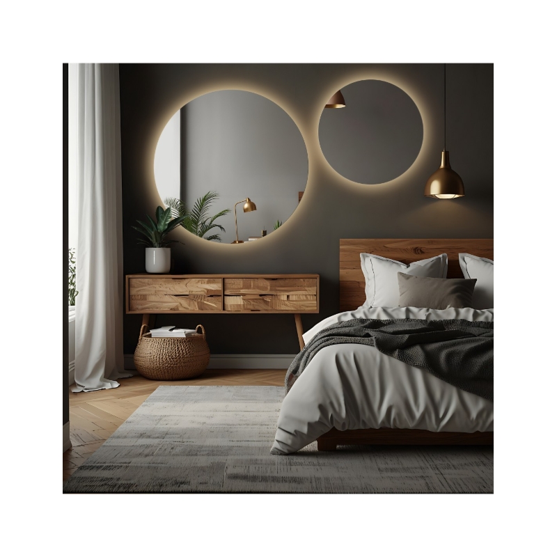 Zestaw okrągłych luster łazienkowych z podświetleniem - KOŁA LED ZESTAW