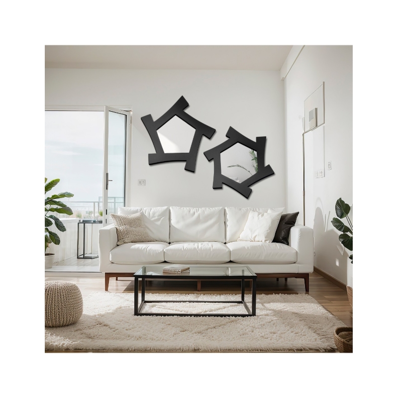 Zestaw luster dekoracyjnych w ramie MDF - SENS - kolor ramy do wyboru