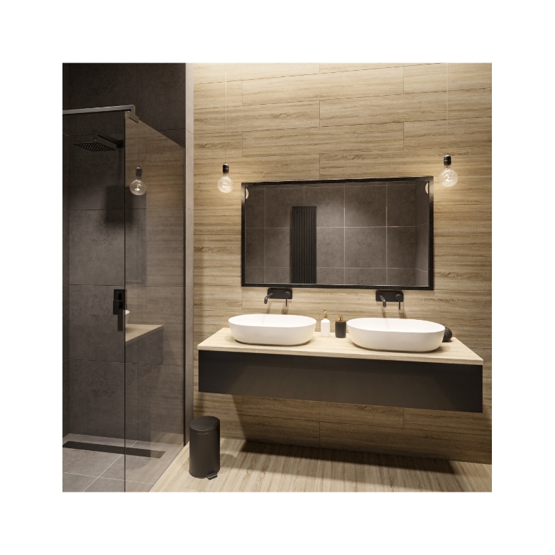 Lustro do toaletki w ramie czarnej 60x80 - 1503001