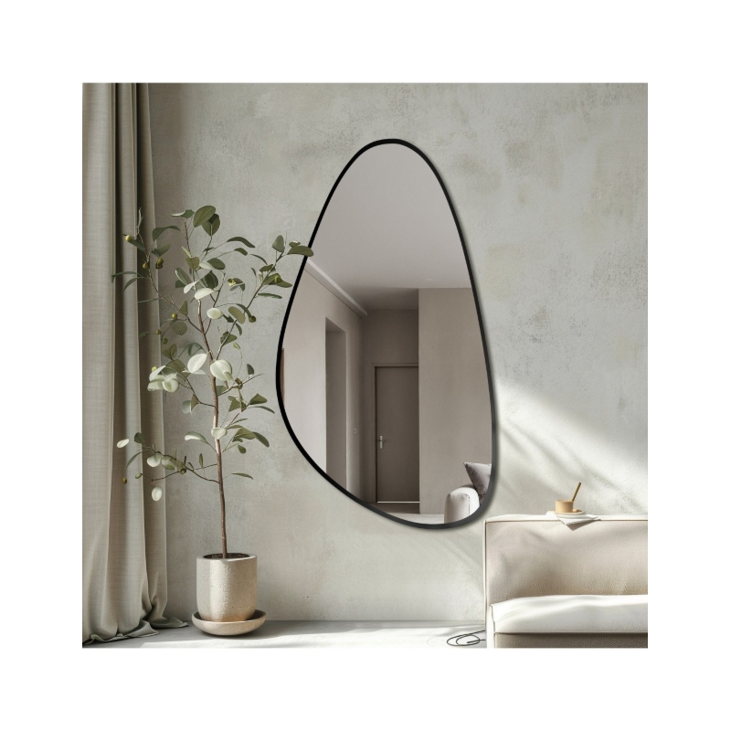 Lustro o nieregularnym kształcie w ramie - SYDERYT W RAMIE