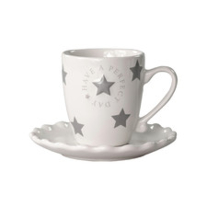 kubek z talerzykiem have a perfect day Bastion Collections