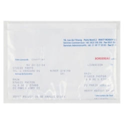 1000 x Kieszenie samoprzylepne - przylgi kurierskie 225x165mm 1000 szt