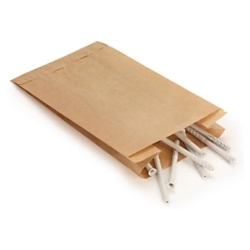 1000 x Worek papierowy ekonomiczny z zakładkami 35g/m2 170x280x70 mm 1000 szt