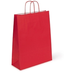 50 x Torba papierowa czerwona 250x320x110