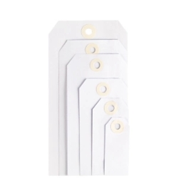 1000 x Przywieszki kartonowe białe 125x63mm 1000 szt