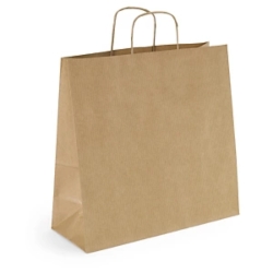 200 x Torba papierowa kraft brązowa 450x480x160