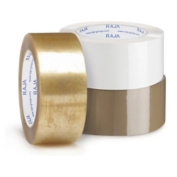 36 x Biała taśma samoprzylepna PP standard plus, 48 mm x 66 m, 3 kolory