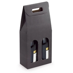 30 x Opakowanie na wino z ziarnistą teksturą 90x180x385 mm na 2 butelki, 30 szt.