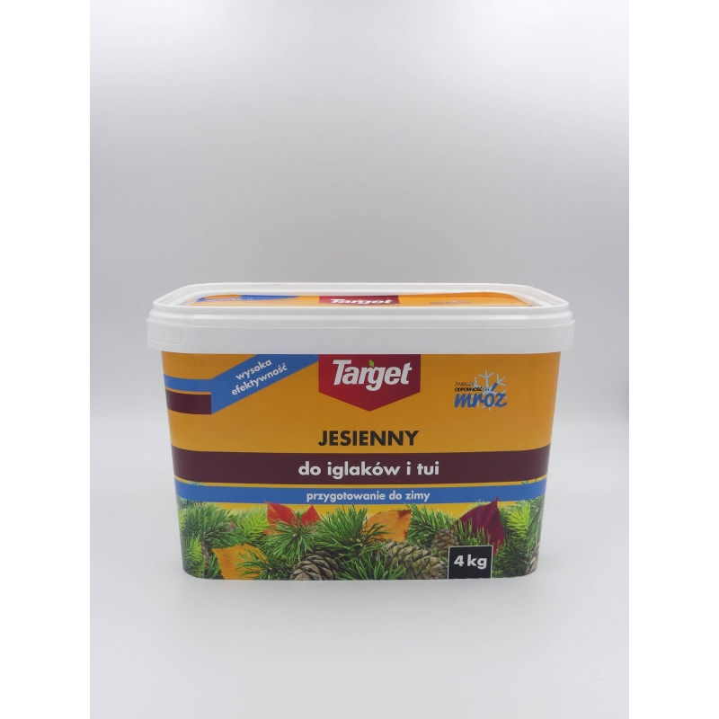 Nawóz jesienny do tui – zapobiega brązowieniu igieł i zwiększa zimotrwałość tui – 4 kg Target