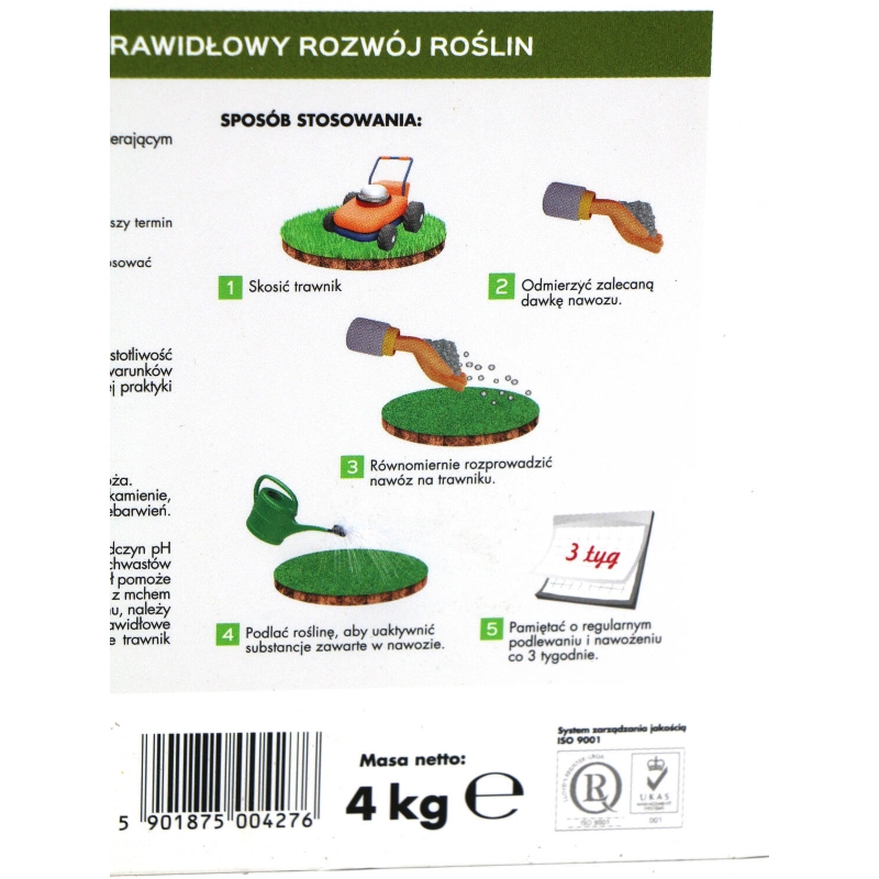 Nawóz Do Trawnika z Mchem – 4 kg Target