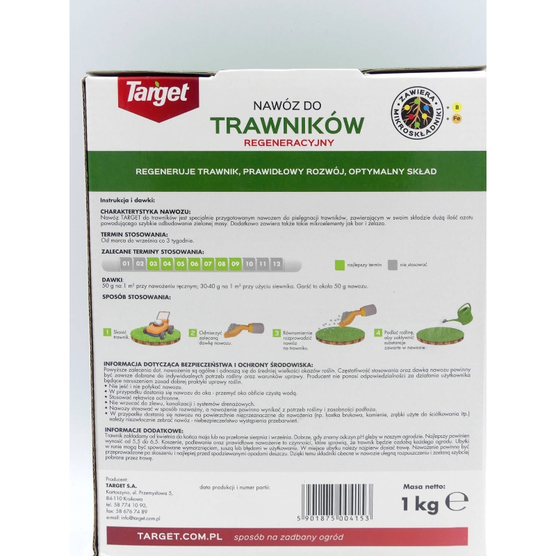 Nawóz Do Trawnika – Regeneracyjny – 1 kg Target