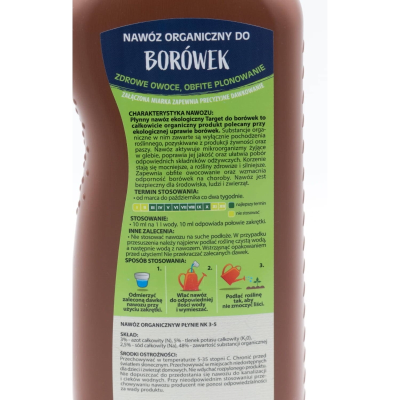 Ekologiczny nawóz do borówek w płynie wspierający plonowanie – 1 l Target