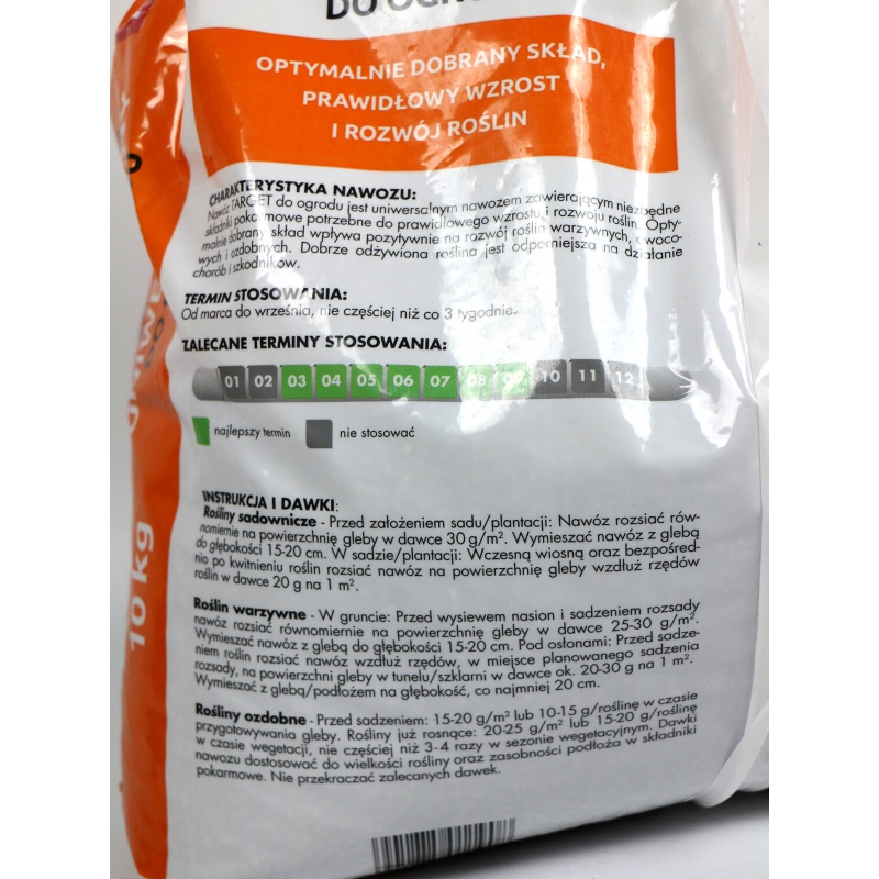 Nawóz uniwersalny do warzyw, owoców i kwiatów – 10 kg Target