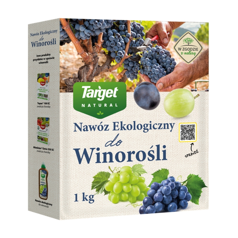 Ekologiczny nawóz do winorośli wspierający plonowanie i rozwój korzeni – 1 kg Target