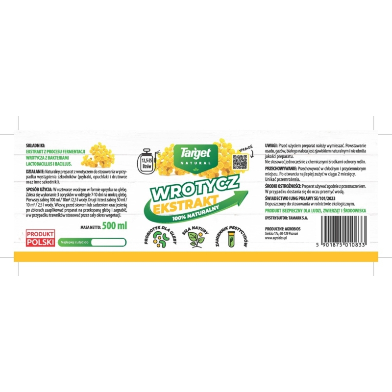 Wrotycz ekstrakt na pędraki do warzyw, drzew, krzewów i trawnika – 500 ml Target