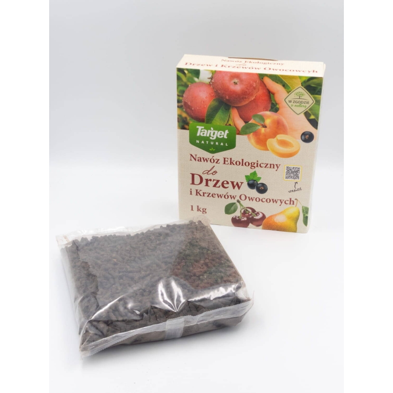 Ekologiczny nawóz do drzew i krzewów owocowych wspierający owocowanie – 1 kg Target