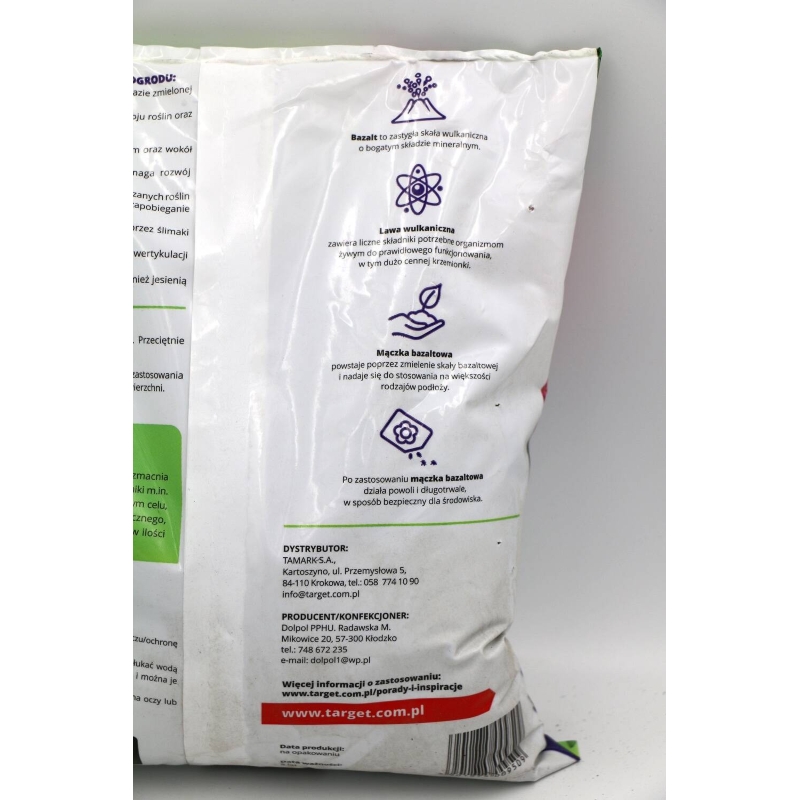 Mączka bazaltowa – nawóz mineralny – na szkodniki roślin – 3 kg Target