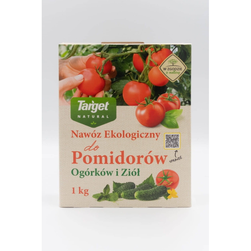 Ekologiczny nawóz do pomidorów, ogórków i ziół (w szklarni i w ogrodzie) – 1 kg Target