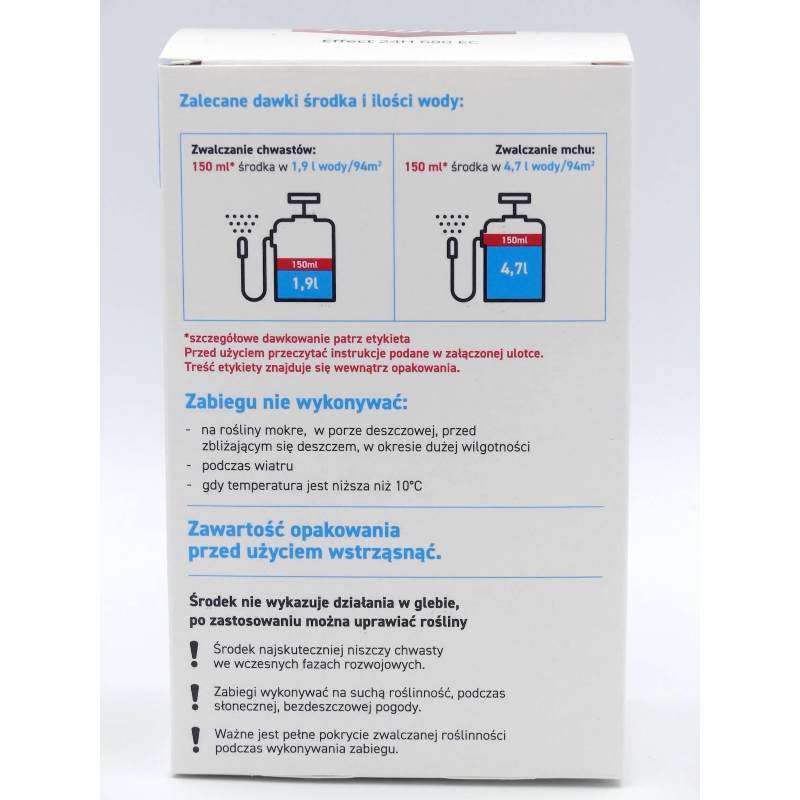 Effect 24h 680 EC na chwasty i mech – kwas nonanowy (pelargonowy) – 150 ml Target